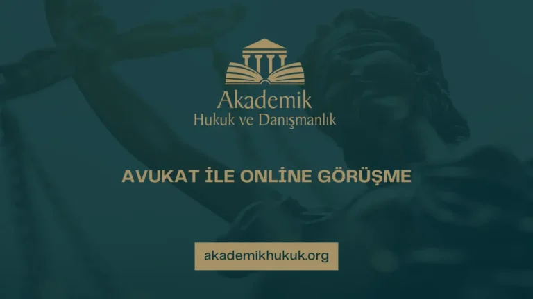 AVUKAT İLE ONLİNE GÖRÜŞME